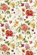 Blessed by Nature - Wilmington Prints - Cream Med Floral - 17810-273