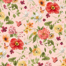 Blessed by Nature - Wilmington Prints - Peach Med Floral - 17810-873