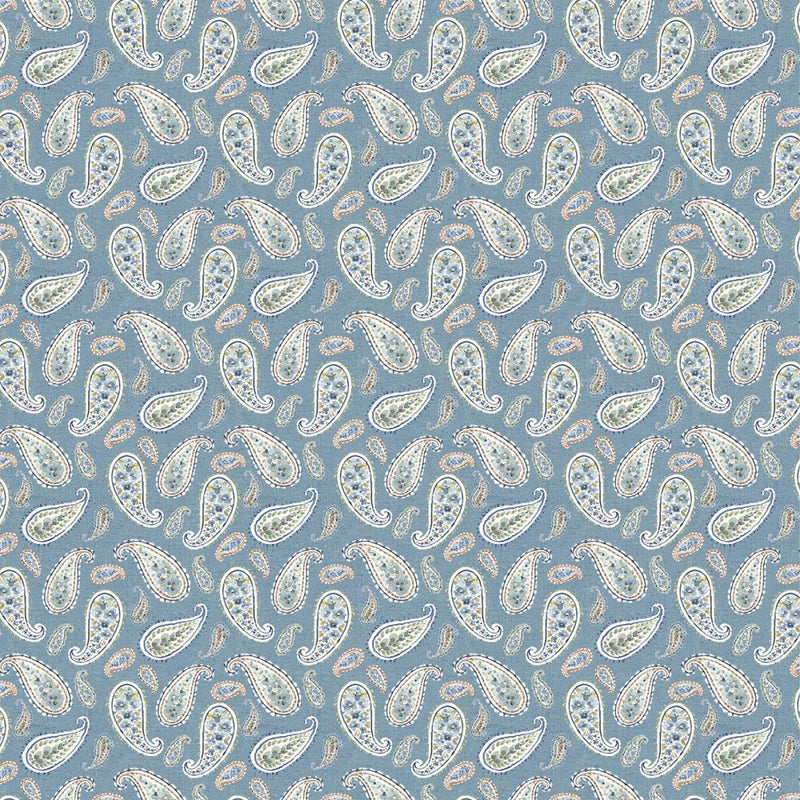 Bohemian Blue by Wilmington Prints - Blue Paisley 17757-414