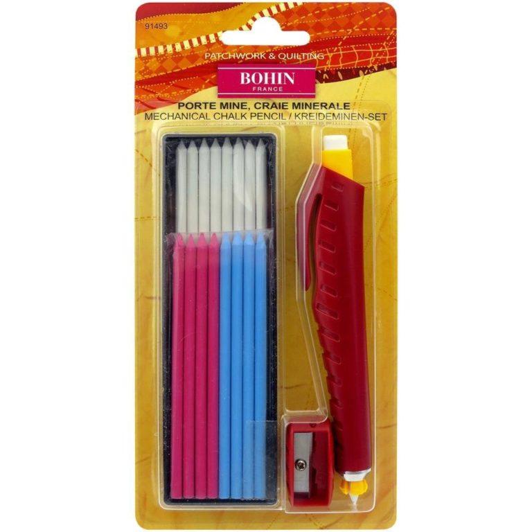 Bohin Chalk Pencil plus Sharpener and Refill - 91493