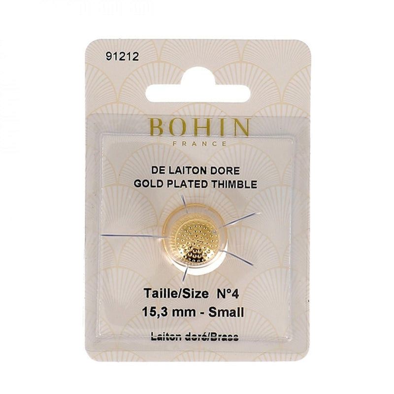 Bohin Gold Plated Thimble - Small - 91212