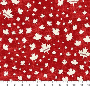 Canadian Classics 3 - Northcott - Canada Leaf Red Cream - 28783-24