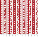 Canadian Classics 3 - Northcott - Canada Stripe Cream Red - 28781-11