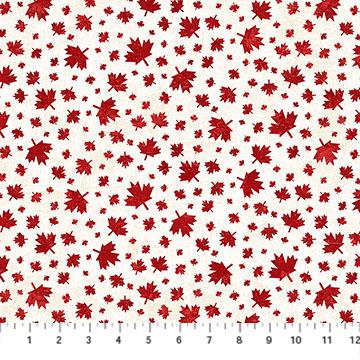 Canadian Classics 3 - Northcott - Med Leaf Toss Cream - 28784-11