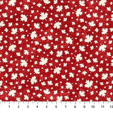 Canadian Classics 3 - Northcott - Med Leaf Toss Red - 28784-24