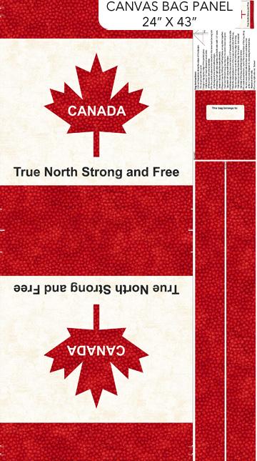 Canadian Classics 3 - Northcott - PANEL - CANVAS TOTE BAG - Cream C28775-11