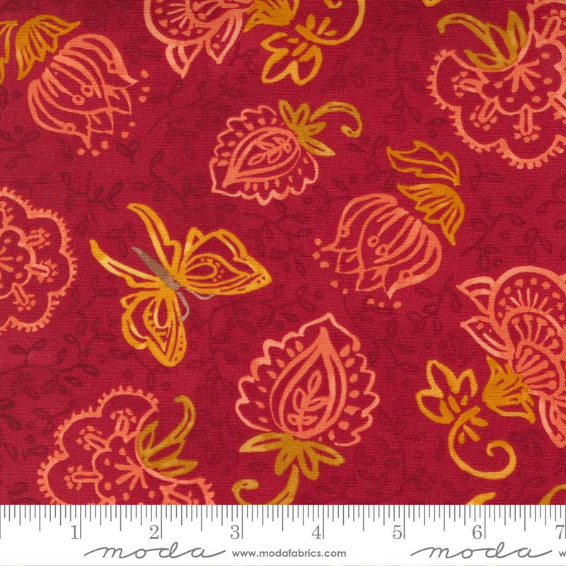 Carolina Lilies by Moda - Boho Blooms Ruby 48701-12