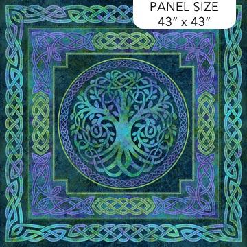 Celtic Roots - PANEL by Northcott 43"x43" DP27270-49