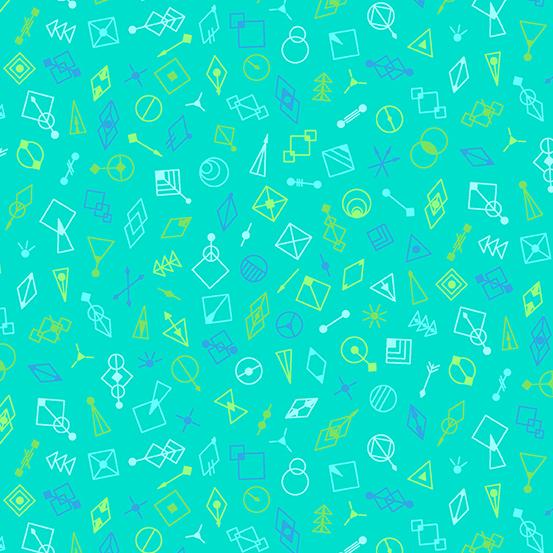 Century Prints - Deco Glo II by Giucy Giuce - Blue Java CS787-T