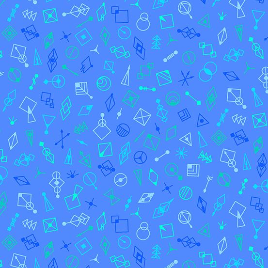 Century Prints - Deco Glo II by Giucy Giuce - Blueberry CS787-B