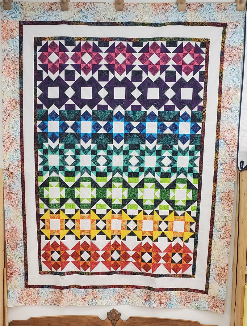 Chakras Quilt Kit - 65" x 83" includes binding