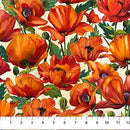 Charisma by Northcott - Poppies on Cream - DP25562-12