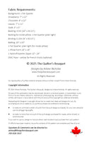 Chocolate Dipped Pillow  PATTERN - 18" X 18"  by Quilter's Bouquet