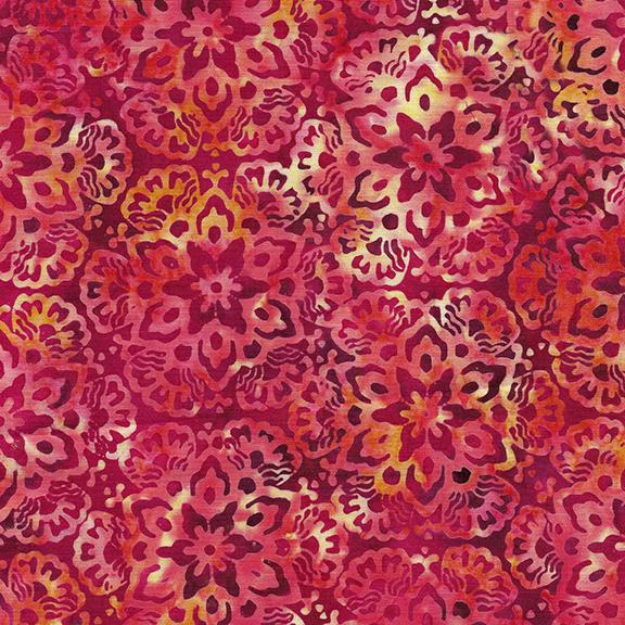 Chromatic by Island Batik - Red Redwood Hexagon 112340380