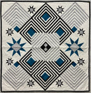 City Stars - SAMPLE - FINISHED - Quilted & Bound - 41.5" x 42.5"