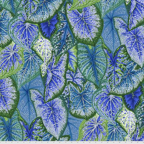 Collective Classics Kaffe Fassett - Caladiums Blue PWPJ108.BLUE