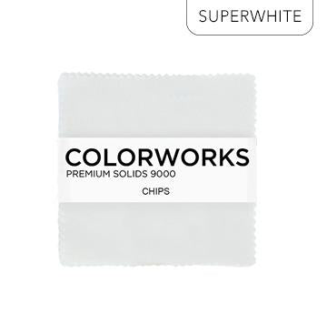 Colorworks Premium Charm Pack - Chips Superwhite 5"x5" 42 pc CCWWT42-10