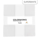 Colorworks Premium Layer Cake - Tiles - Superwhite 10"x10" 42 pc TCWWT42-10