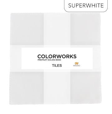 Colorworks Premium Layer Cake - Tiles - Superwhite 10"x10" 42 pc TCWWT42-10