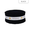Colorworks Premium Solids - Jelly Roll - Black 2.5" x 40pc SCWBK40-10