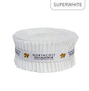Colorworks Premium Solids - Jelly Roll - Superwhite 2.5" Strips x 40pc SCWWT40-10