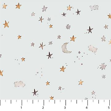 Cotton-Tale by Figo - Gray Stars 90955-90