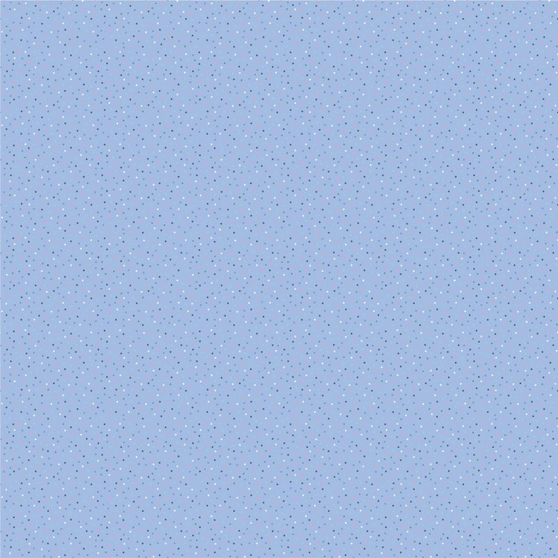 Country Confetti by Poppy Cotton - Forget Me Not Blue CC20199