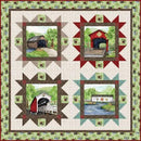 Covered Bridges in Spring Quilt Kit (Bridges Tour) by Riley Blake 72.5" x 72.5"  (includes binding)