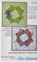 Crazier Eights Wreath PATTERN - by The Quilt Company - 32" square - TQC 408