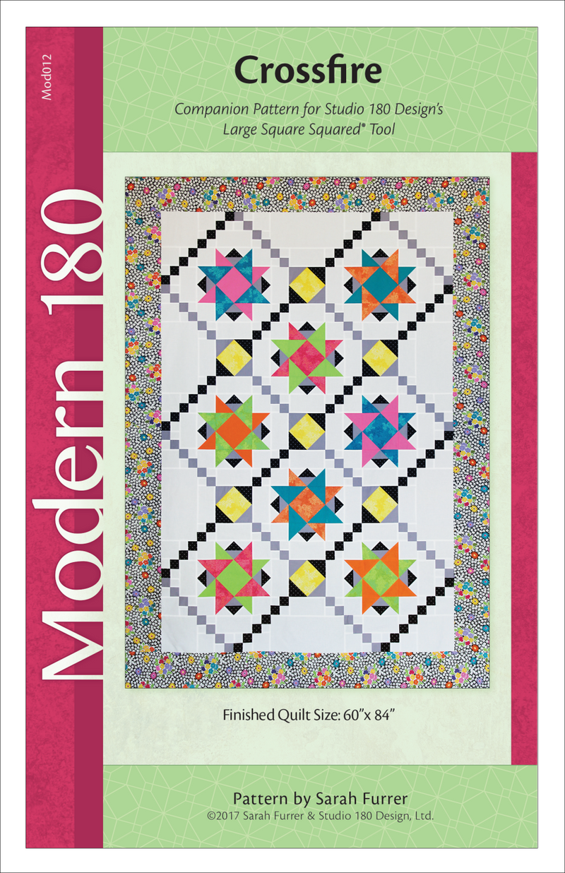 Crossfire Quilt Pattern - 60" x 84"