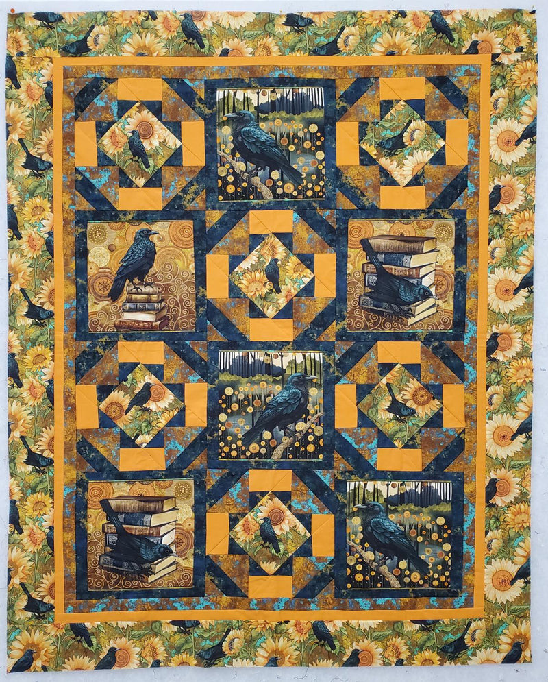 Crow-Mazing Quilt Kit - 42" x 53.5" includes binding