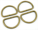 D-Rings 1.5"- 4PACK-  Antique Brass - Emmaline Bags
