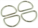 D-Rings 1.5"- 4PACK-  Nickel - Emmaline Bags