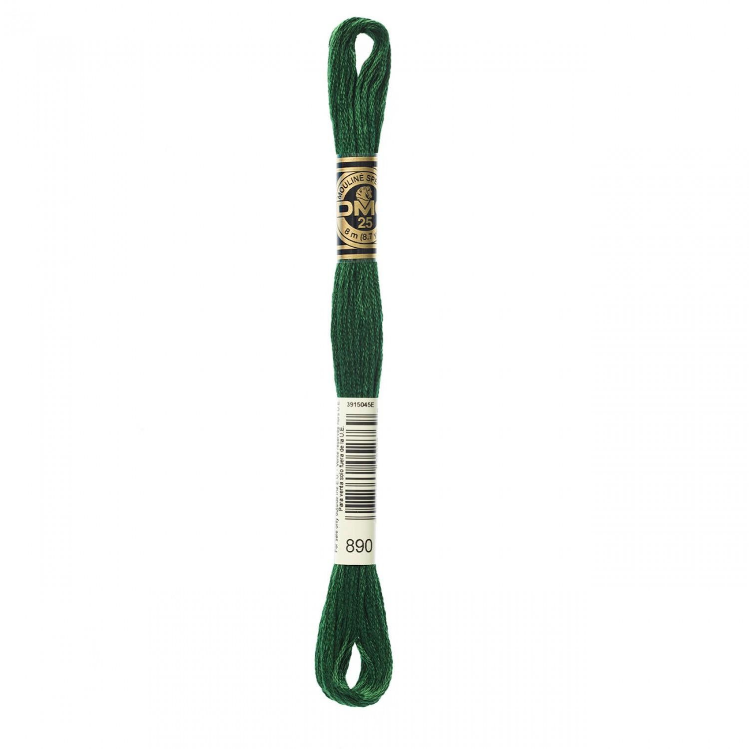 DMC Embroidery Floss - 890 - Ultra Dark Pistachio Green