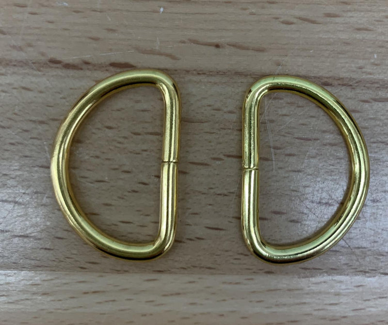 D Ring 1" (2pc) - Gold