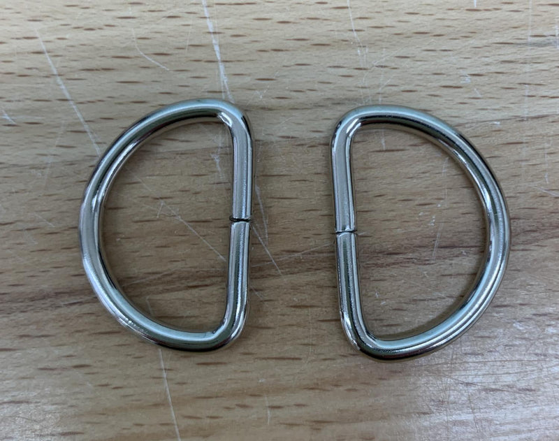 D Ring 1" (2pc) - Nickel