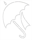 Dancing Umbrella Stencil by Laundry Basket Quilts - LBQ0344