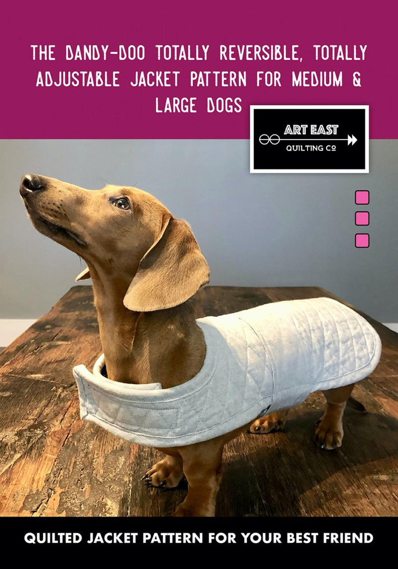 Dandy Doo Dog Jacket Pattern by Art East Quilting Co - Large