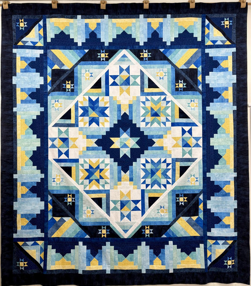 Dawn's Light - SAMPLE - Pieced Top 95" x 107" (binding incl)