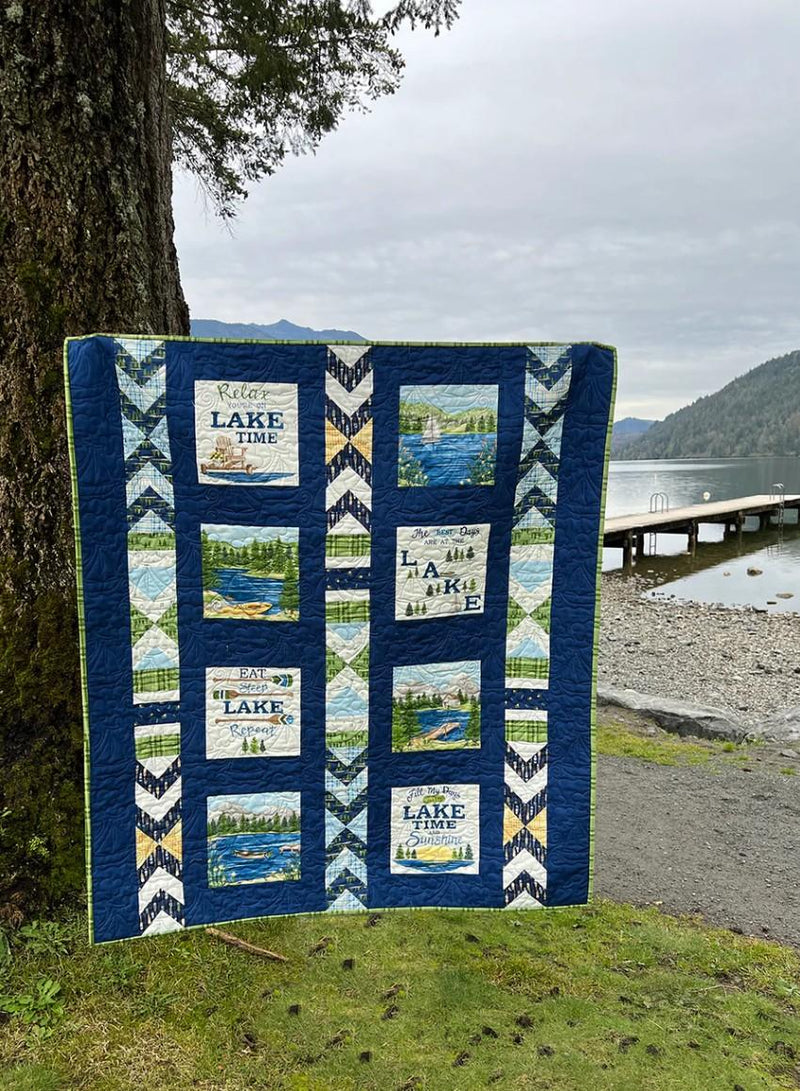 Day at the Lake Quilt KIT - 46" x 52" - includes binding
