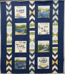 Day at the Lake SAMPLE - Pieced Top 46" x 52" (binding incl)