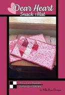 Dear Heart Snack Mat PATTERN by Villa Rosa Designs 8"x14" (makes 2) VRDOQ115