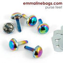 Domed Purse Feet - 6pk - Iridescent - Emmaline Bags