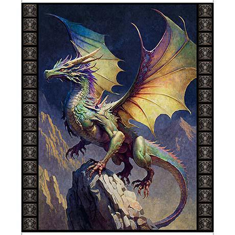 Dragon Fyre Dragon PANEL36" by QT Fabrics 30134-N