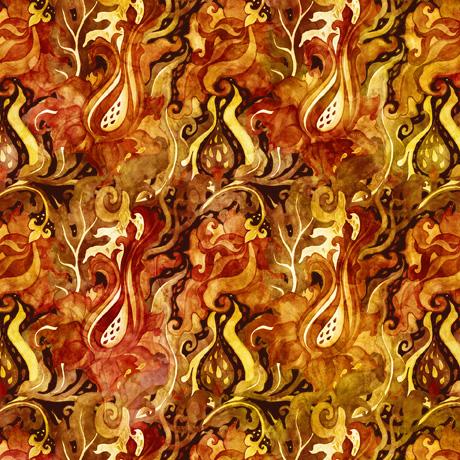 Dragon Fyre by QT Fabrics - Flames 29931-O