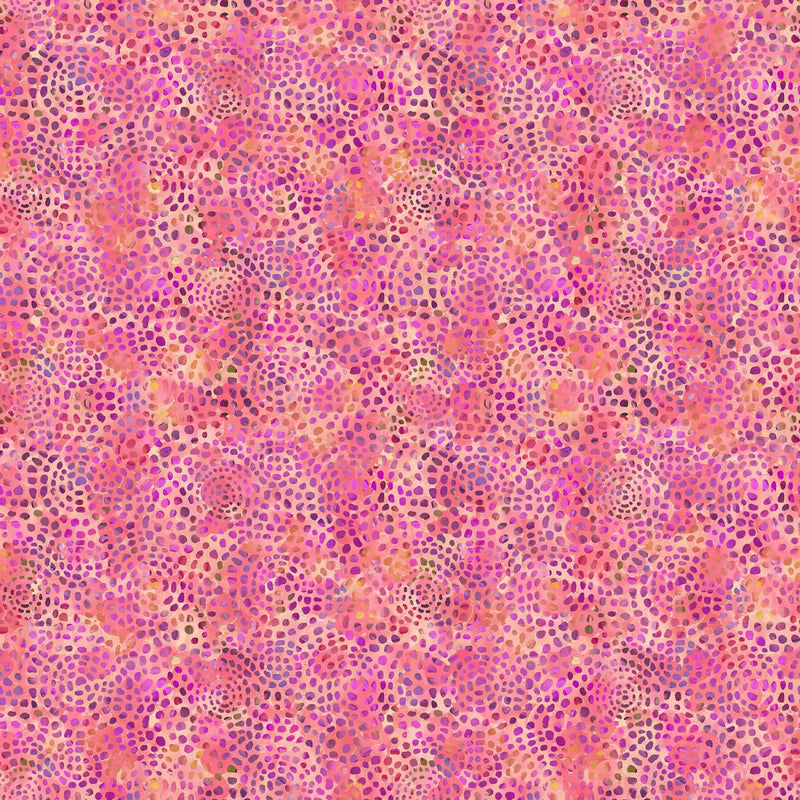 Dragonfly Dreams by Northcott - Circular Texture Pink/Peach DP24832-53
