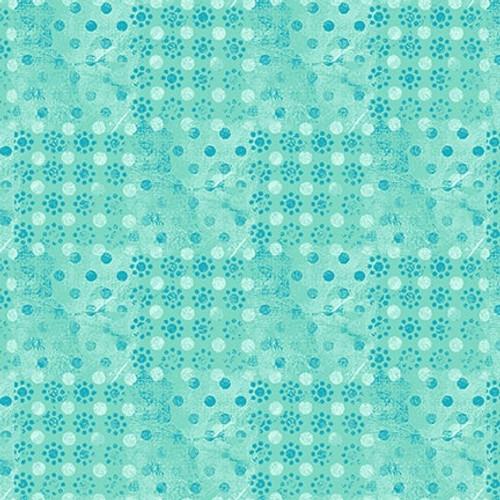 Dream Horses by Studio E - Dotted Patch Aqua 7473-66