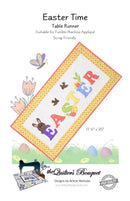 Easter Time Table Runner PATTERN - 17.5" X 35"  by Quilter's Bouquet