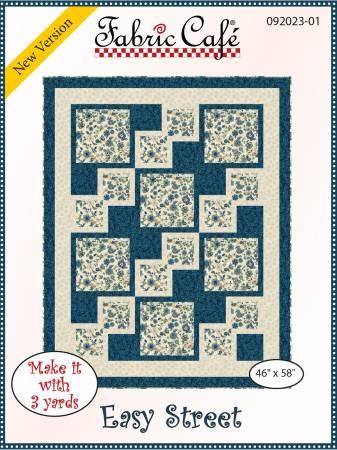 Easy Street PATTERN - Fabric Cafe - 3 yard quilts - 092023-01