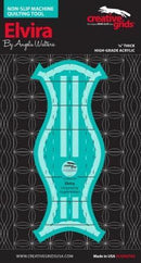 Elvira by Angela Walters - Non-slip Machine Quilting Tool - 1/4" Acrylic